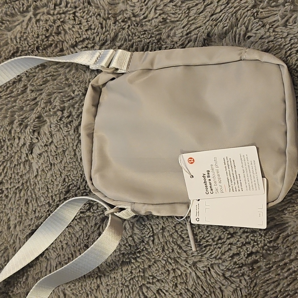 Gray Crossbody Camera Bag